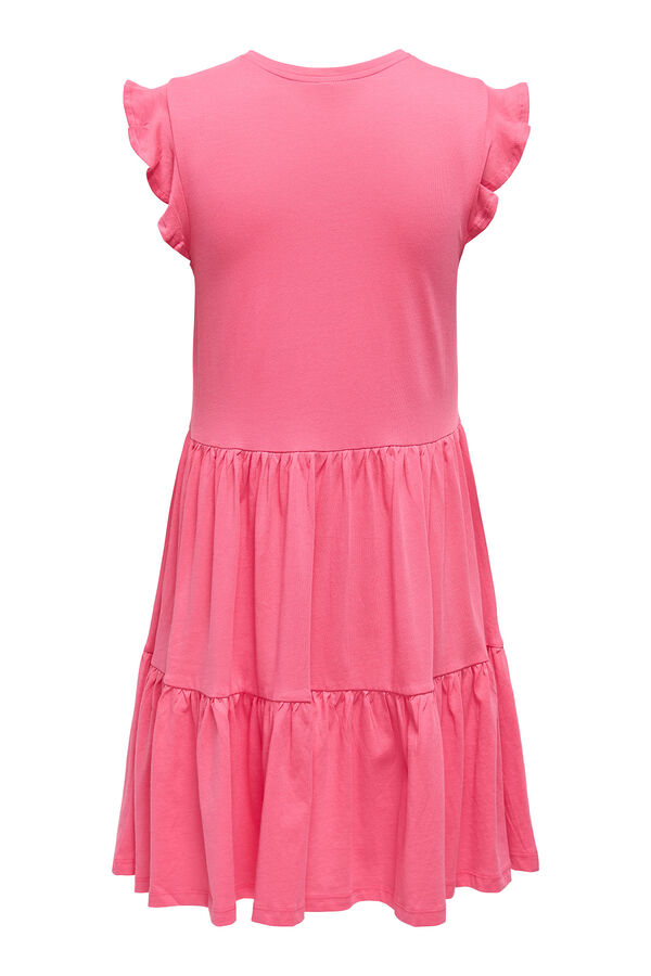 Only Short dress with short sleeves pink
