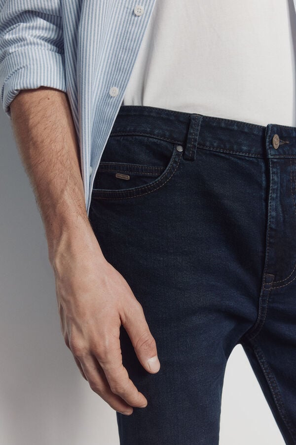 Springfield Very dark blue skinny fit jeans blue