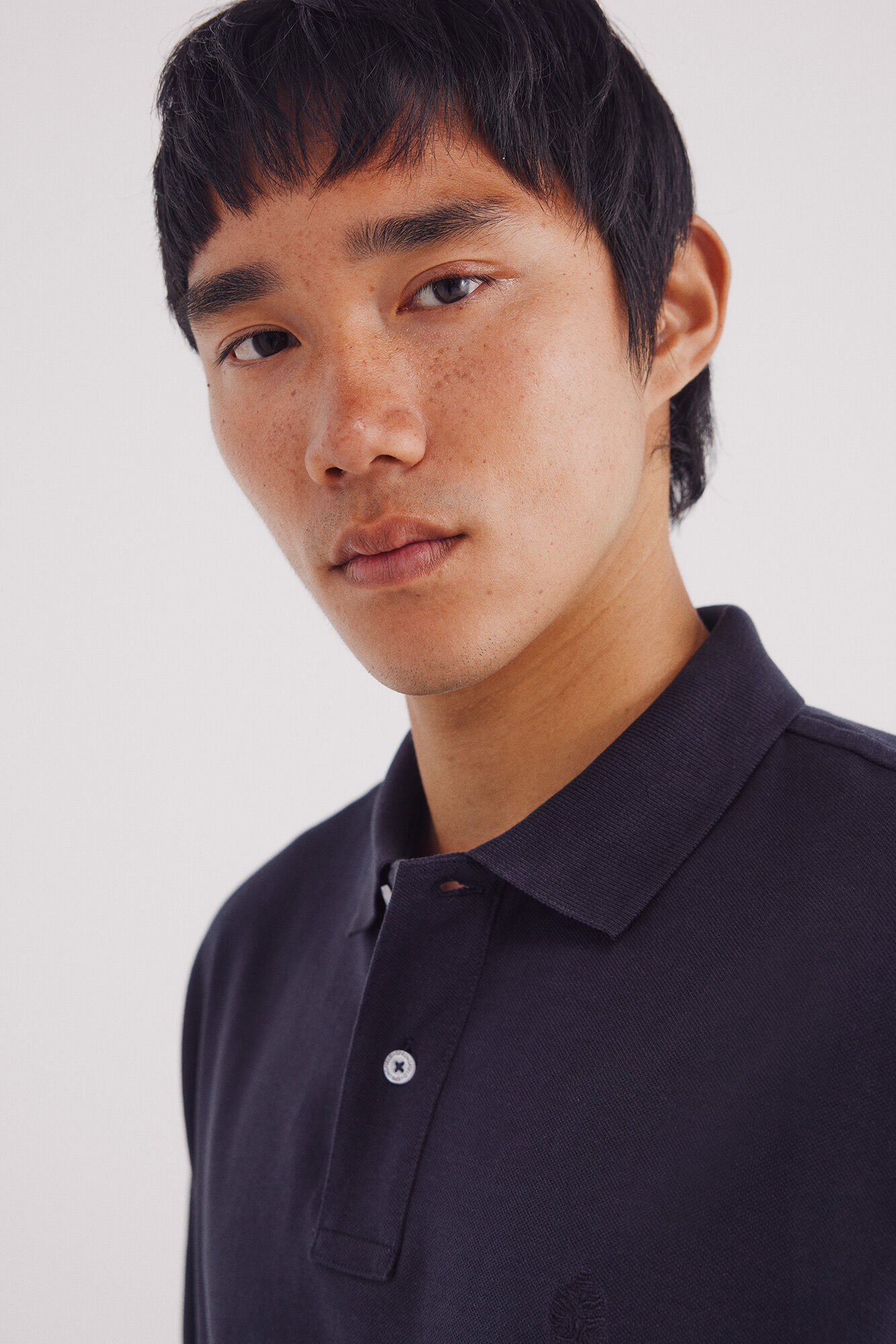 Springfield Basic long sleeve regular fit piqu&eacute; polo shirt