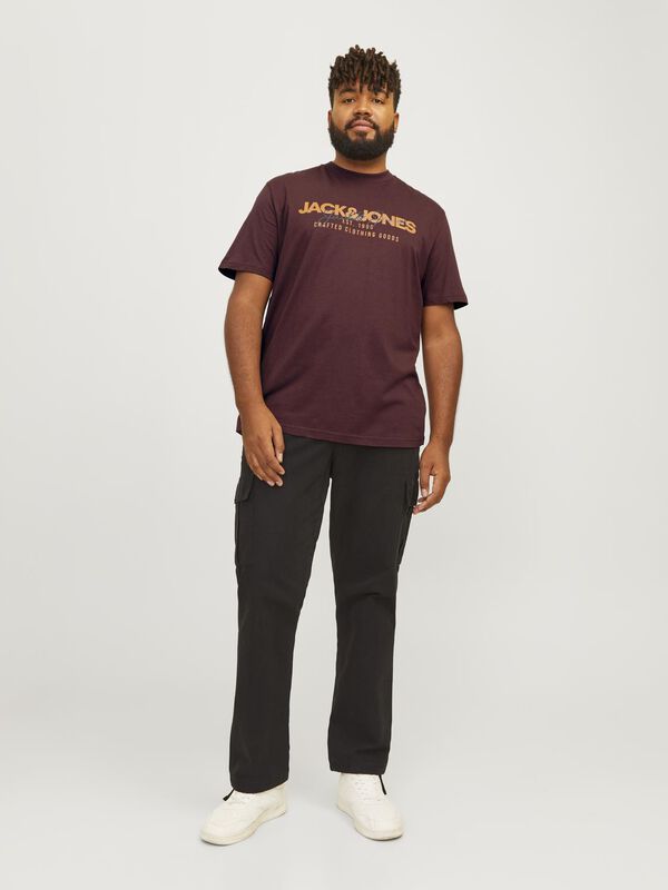 Springfield Plus Standard fit T-shirt purple