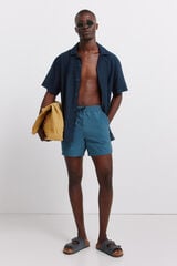 Springfield Striped seersucker swimwear blue