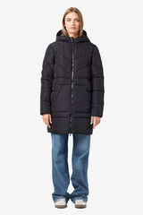 Noisy May padded coat with hood  black