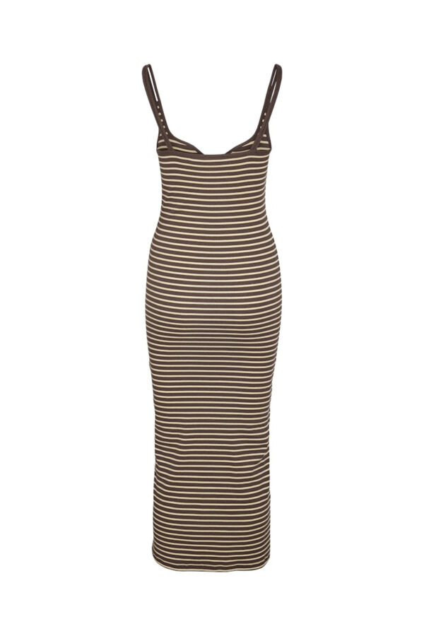 Noisy May Fitted midi dress nude