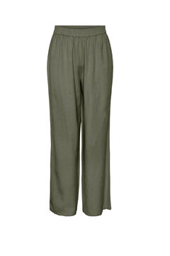 Springfield Cotton and linen trousers green