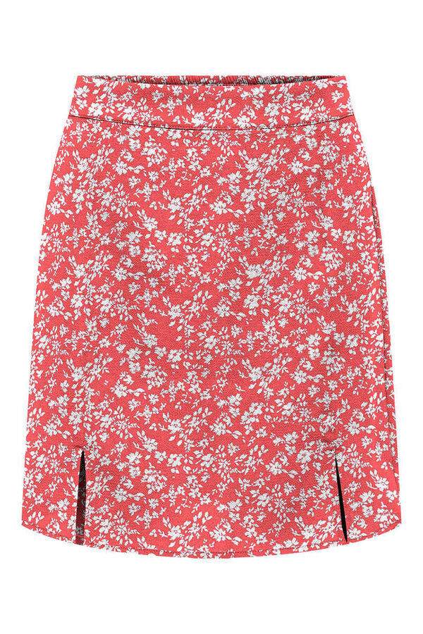 Springfield Printed mini skirt crvena