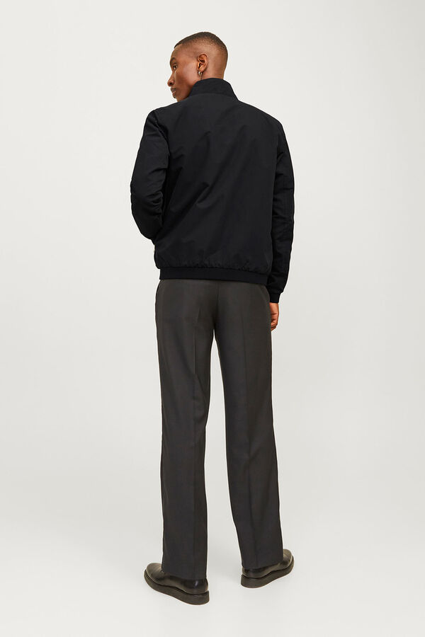 Jack & Jones Chaqueta bomber Harrington cuello alto negro