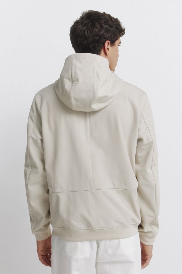 Springfield Softshell jacket with hood nude