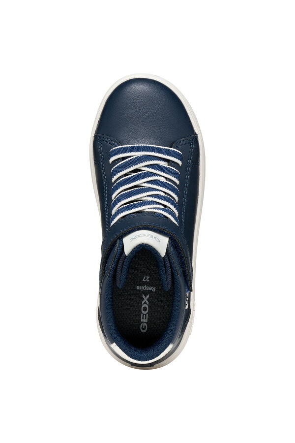 Geox Faux leather trainers blue