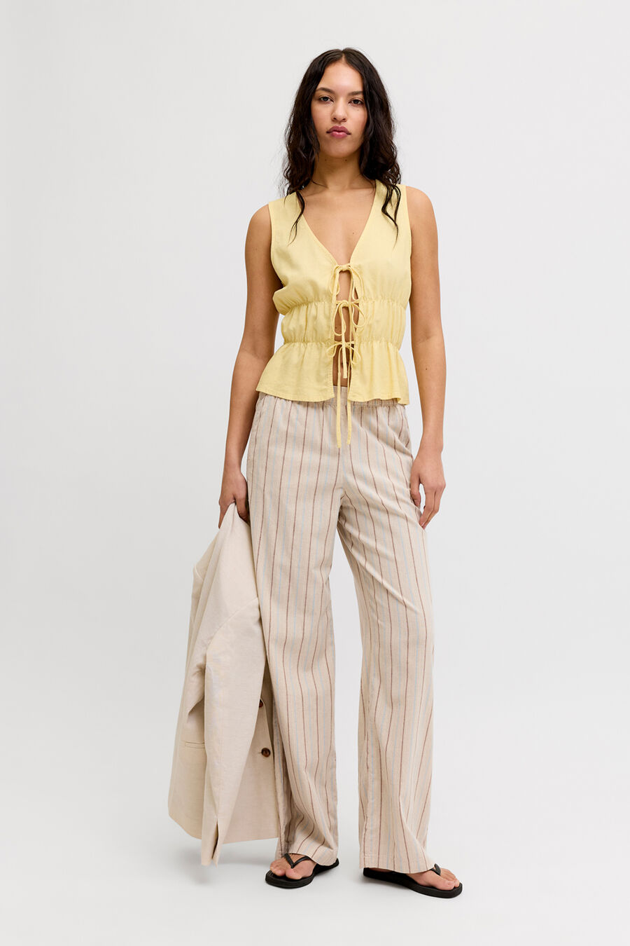 Pantalón de lino regular