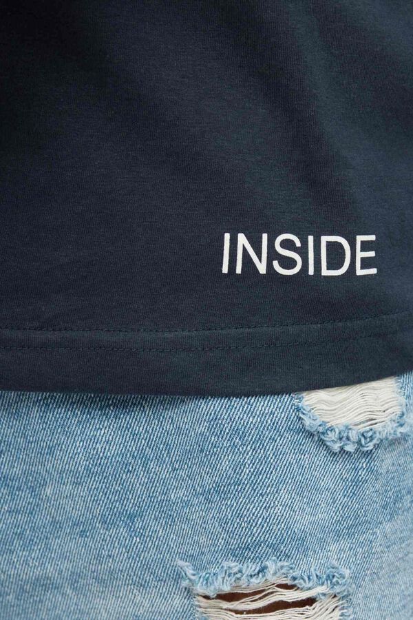 Inside Basic-T-Shirt Blau