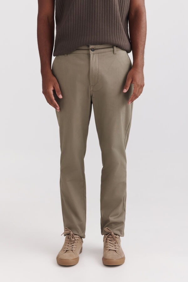 Springfield Cal&ccedil;as chino microestampadas slim fit cru