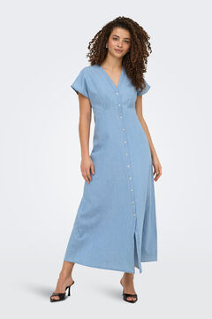 Only Vestido largo abotonado