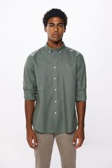 Springfield garment dye oxford shirt zelena