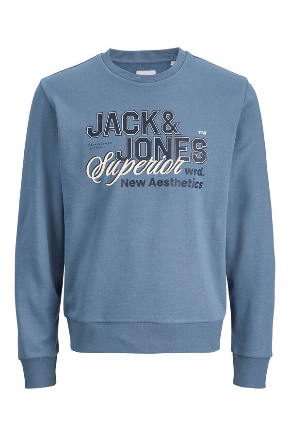 Jack & Jones Junior Sudadera logo grande gris