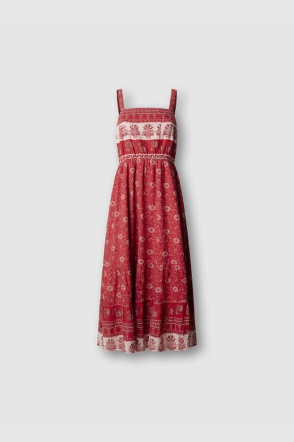 Pepe Jeans Vestido sin mangas rojo