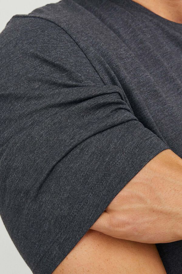 Jack & Jones Baumwoll-T-Shirt mit normaler Passform Grau