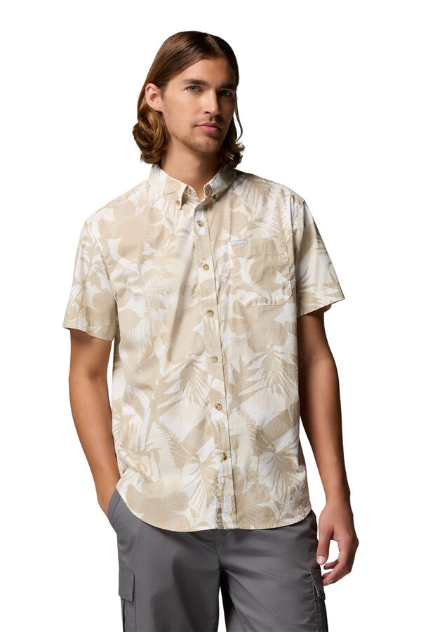 Columbia Printed short sleeve shirt white