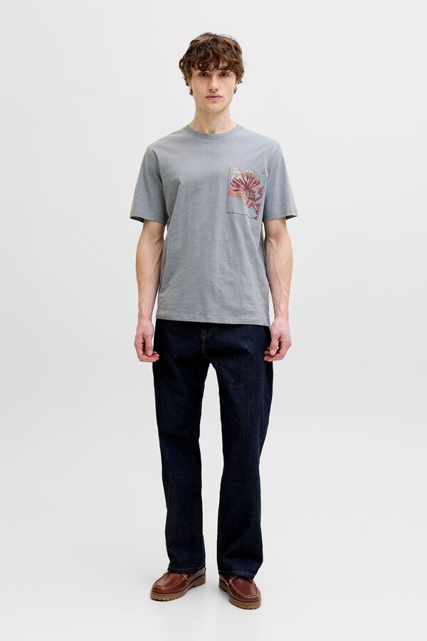 Jack & Jones Regular fit pocket T-shirt blue