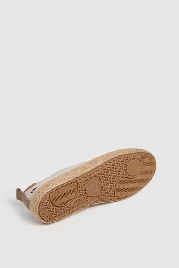 Pepe Jeans Zapatos cl&aacute;sicos de algod&oacute;n marfil
