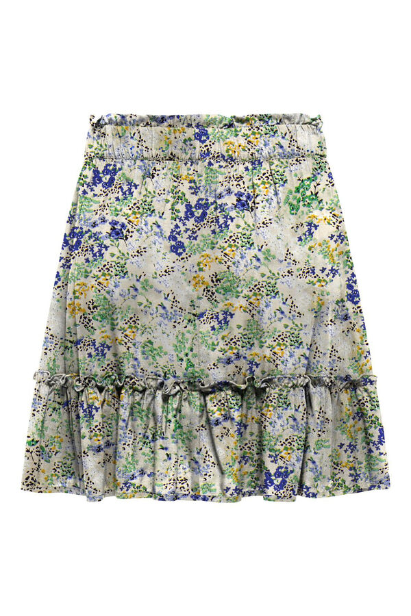 Springfield Short skirt with ruffle white