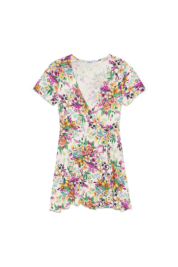 Springfield Kleid Blumen-Print natur