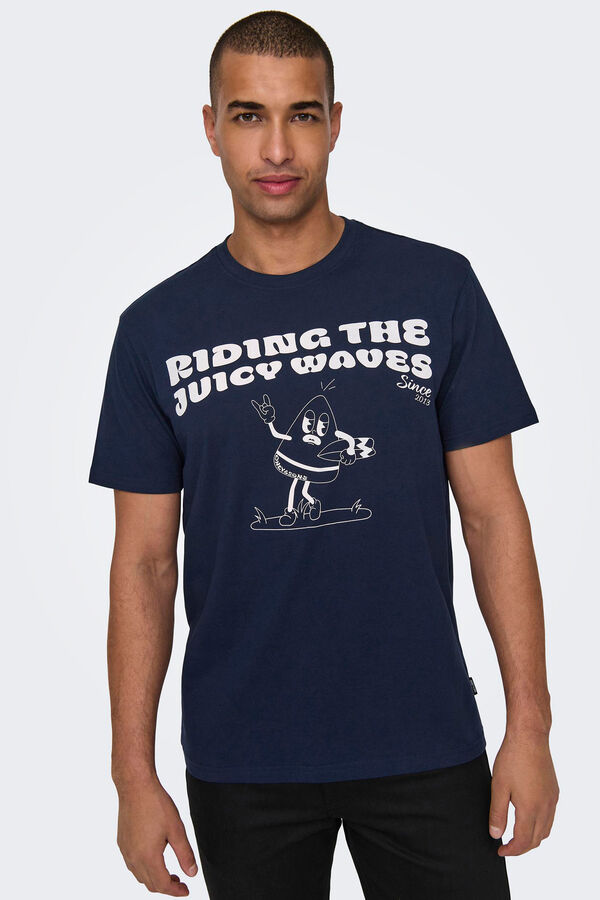 Springfield T-shirt de manga curta marinho