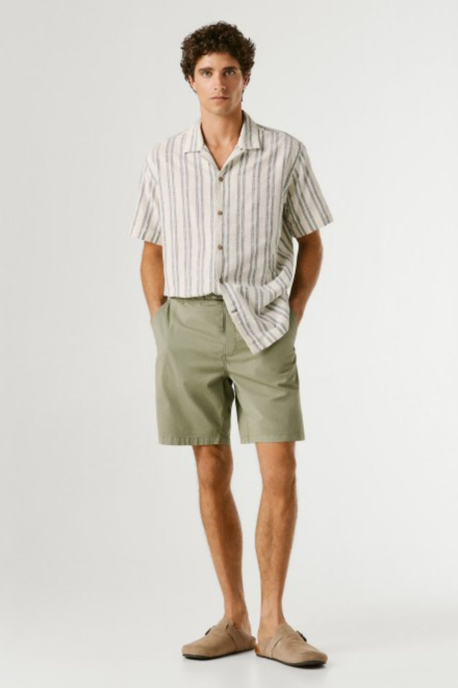 Pantalón corto popelin