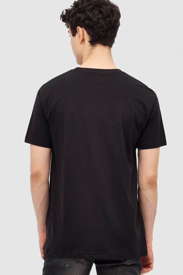 Springfield Moon print T-shirt black