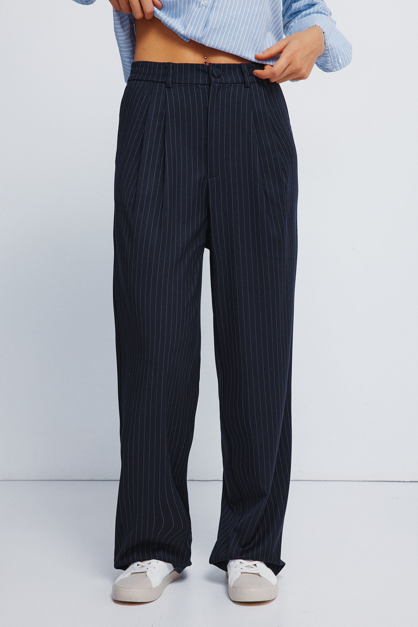 Springfield Trousers with elastic waistband