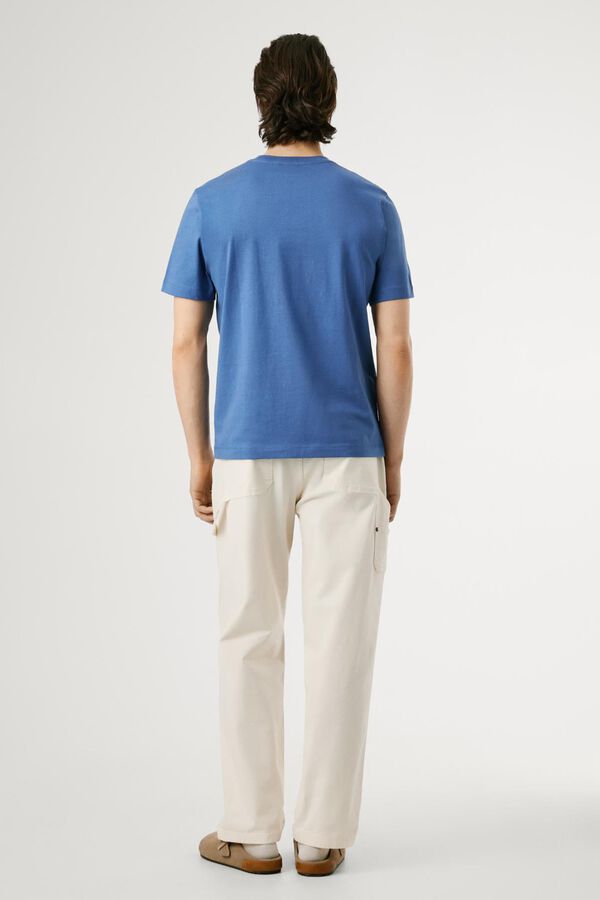 Pepe Jeans Regular Fit Logo Printed T-shirt Plava