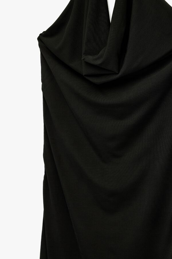 Koton Halterneck midi dress black