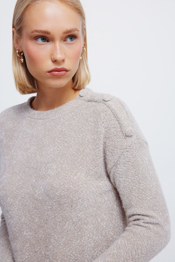 Springfield Combined chenille jumper nude