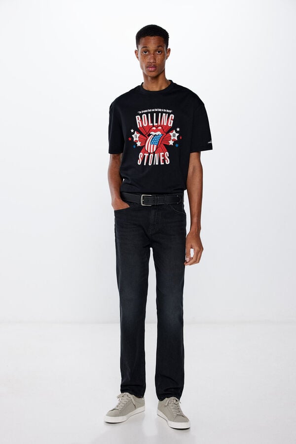 Springfield T-shirt Rolling Stones noir