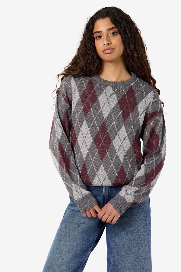 Noisy May Jersey de punto cuello redondo estampado
