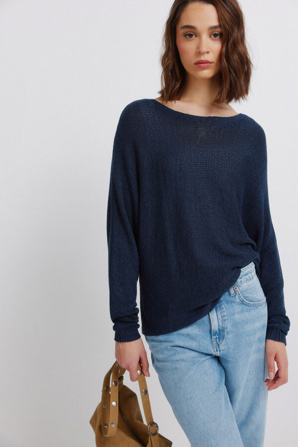 Springfield Boat neck jumper azul