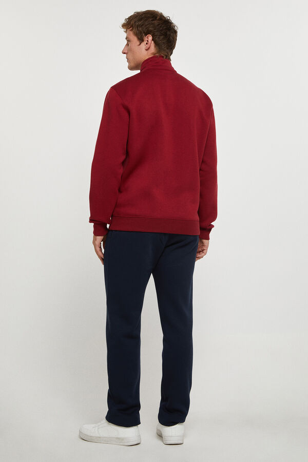 Springfield Cotton Tracksuit deep red