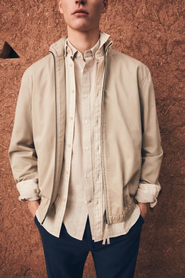 Springfield Linen cotton lightweight jacket nud