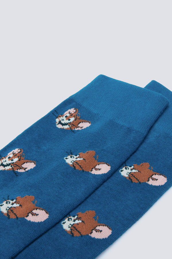 Springfield Meia Tom & Jerry azul
