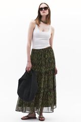 Oxxo Falda larga morado/lila