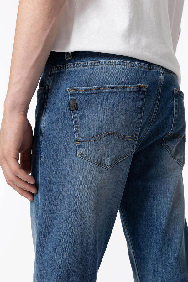 Springfield Leo Comfort Fit Jeans with Belt blue