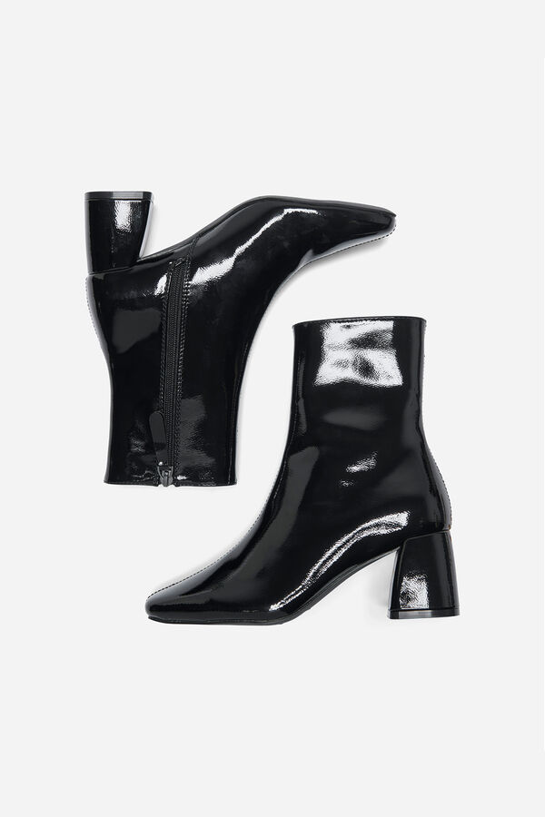 Only Bota de salto em botim preto