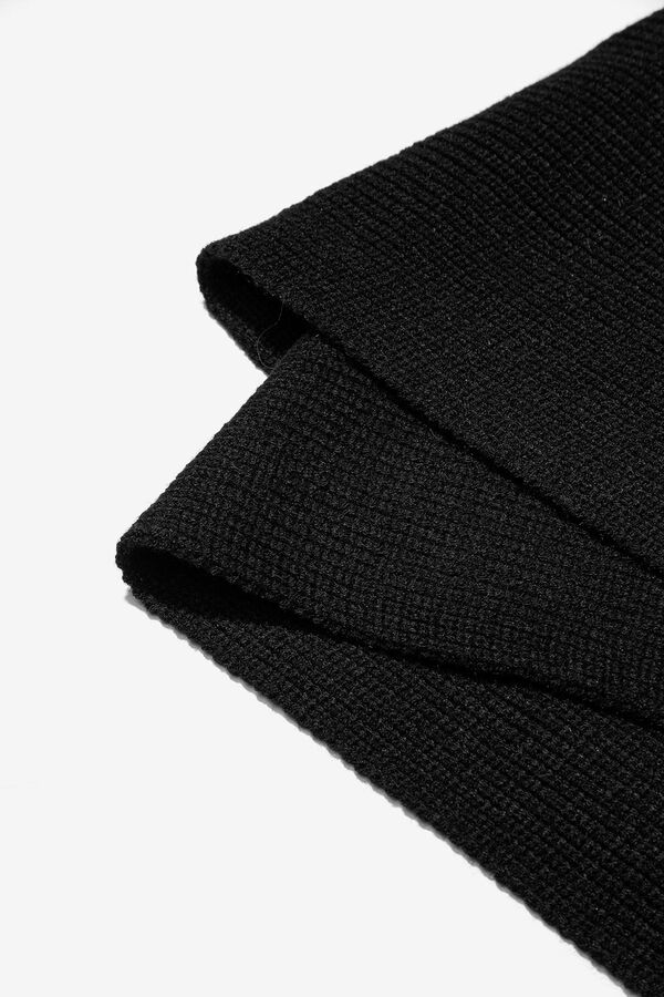 Tiffosi Cuello de punto trenzado negro