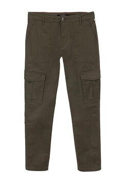 Springfield Slim Fit Cargo Trousers oil