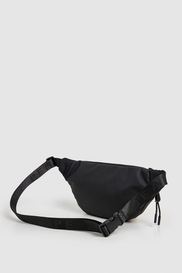 Pepe Jeans Bolsa de cintura com v&aacute;rios bolsos preto