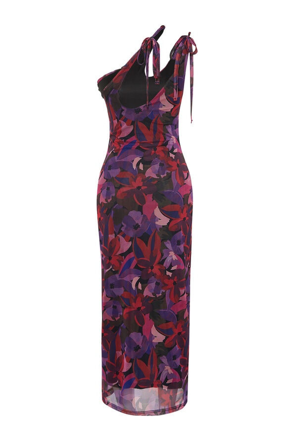 Trendyol Vestido midi ajustado cut out blanco