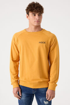 Springfield Essential sweatshirt with logo ocher