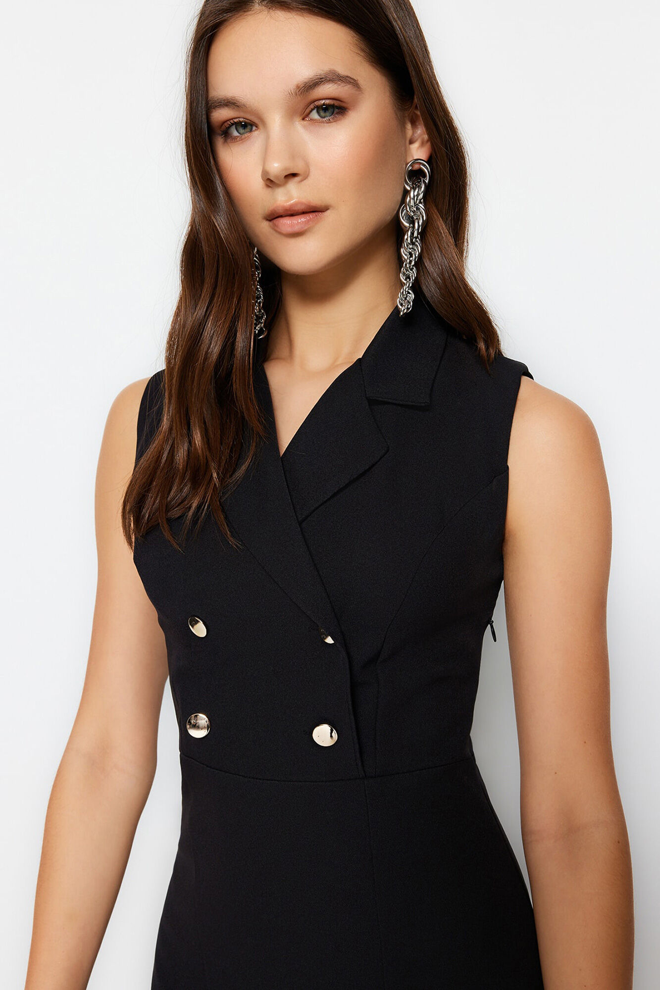 Trendyol Vestido ajustado midi