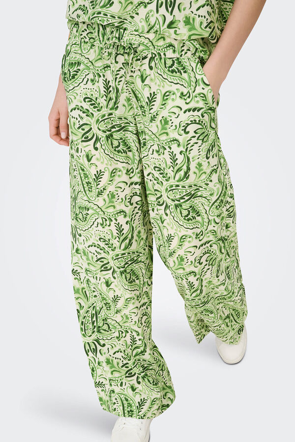 JDY Pantal&oacute;n largo ancho blanco