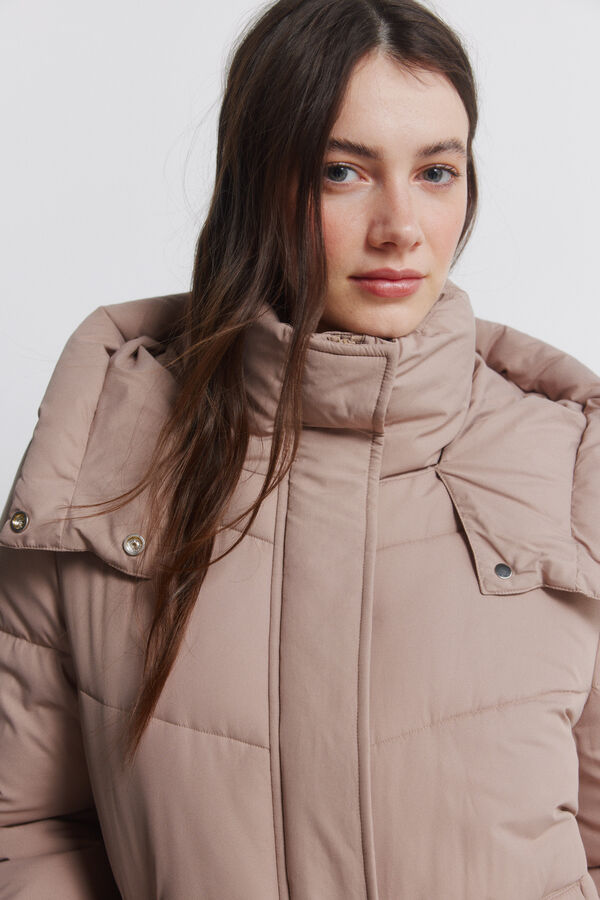 Springfield Puffer jacket with hood grey