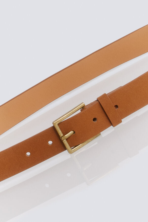 Springfield Suede-effect belt nude